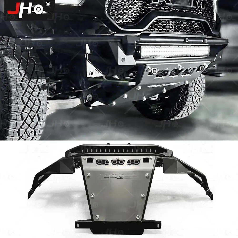 

JHO Offroad Driving Front Bumper Bar With Chassis Guard for Dodge Ram 1500 TRX 2021 2022 Crew Cab Car Accessories