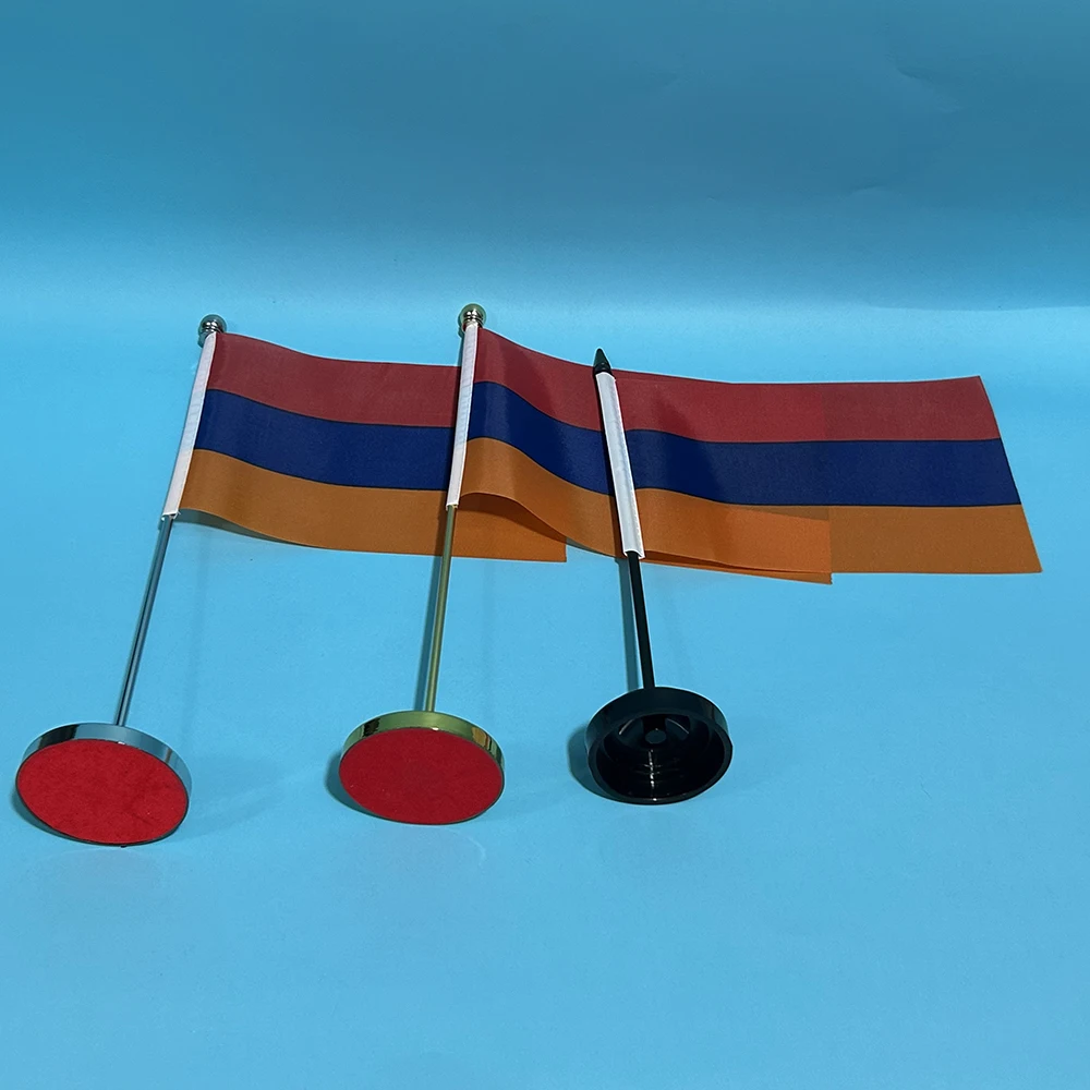 Bandera de Armenia – Escritorio poliéster con mástil decorativo - imagen 5