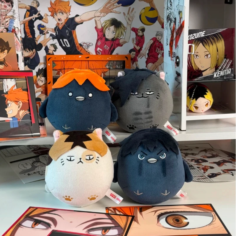 

GONG Squishy Plush Toy Haikyuu Dumpster Battle Anime Hinata Shoyo Kageyama Tobio Kuroo Kenma Stuffed Doll For Home Decor