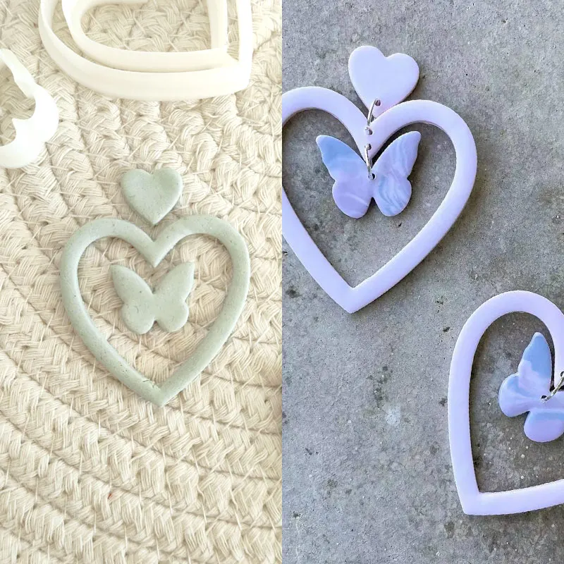 Tier Serie Ton Schneider Form Schmetterling Eichhörnchen Schwalbe Vogel Form Polymer Clay Cutter für DIY Ohrring Anhänger Schmuck Werkzeuge – Detail 2