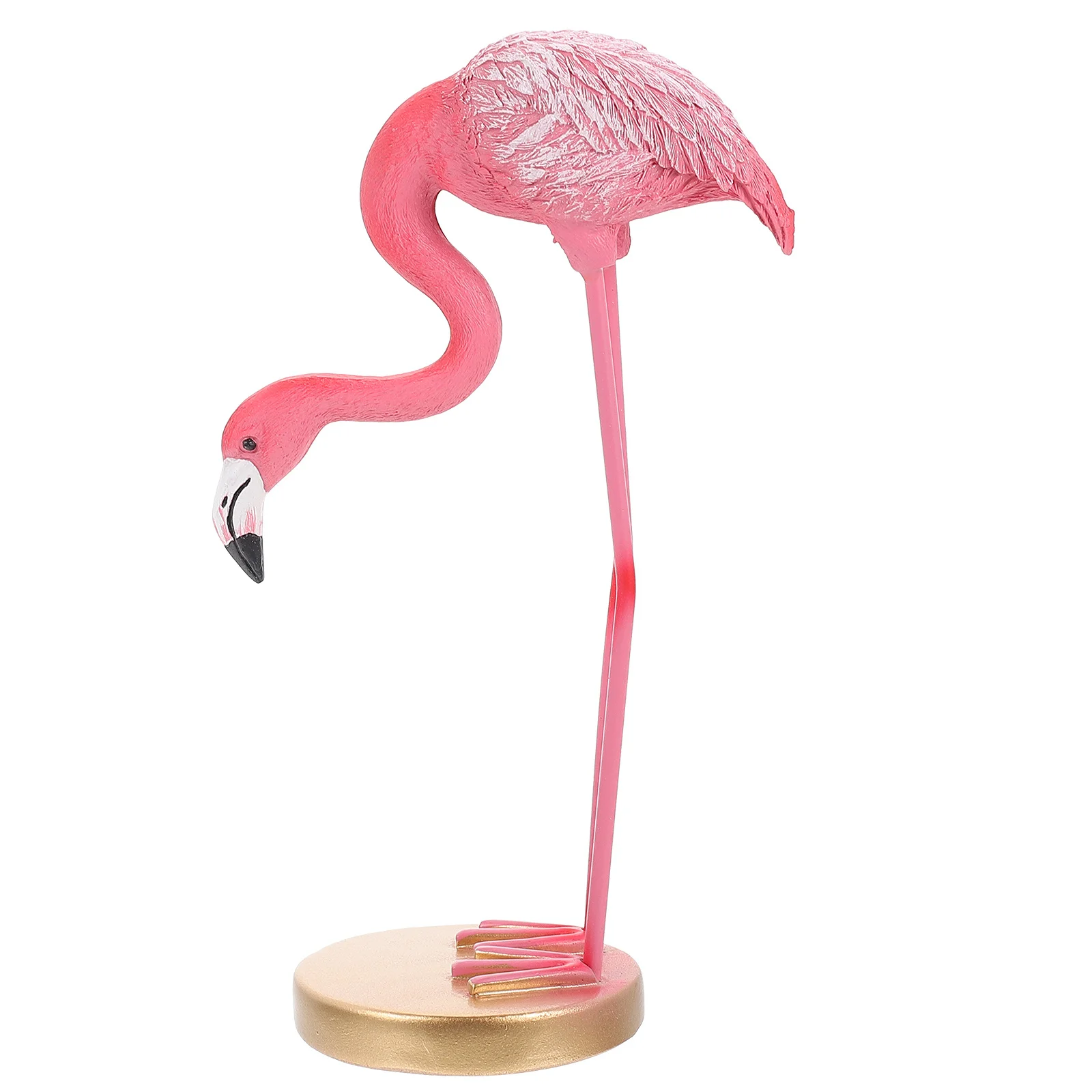 

Resin Flamingo Statue Cute Point Daily Life Decor Indoor Outdoor Use Weather Resistant Valentine Day Lover Gift