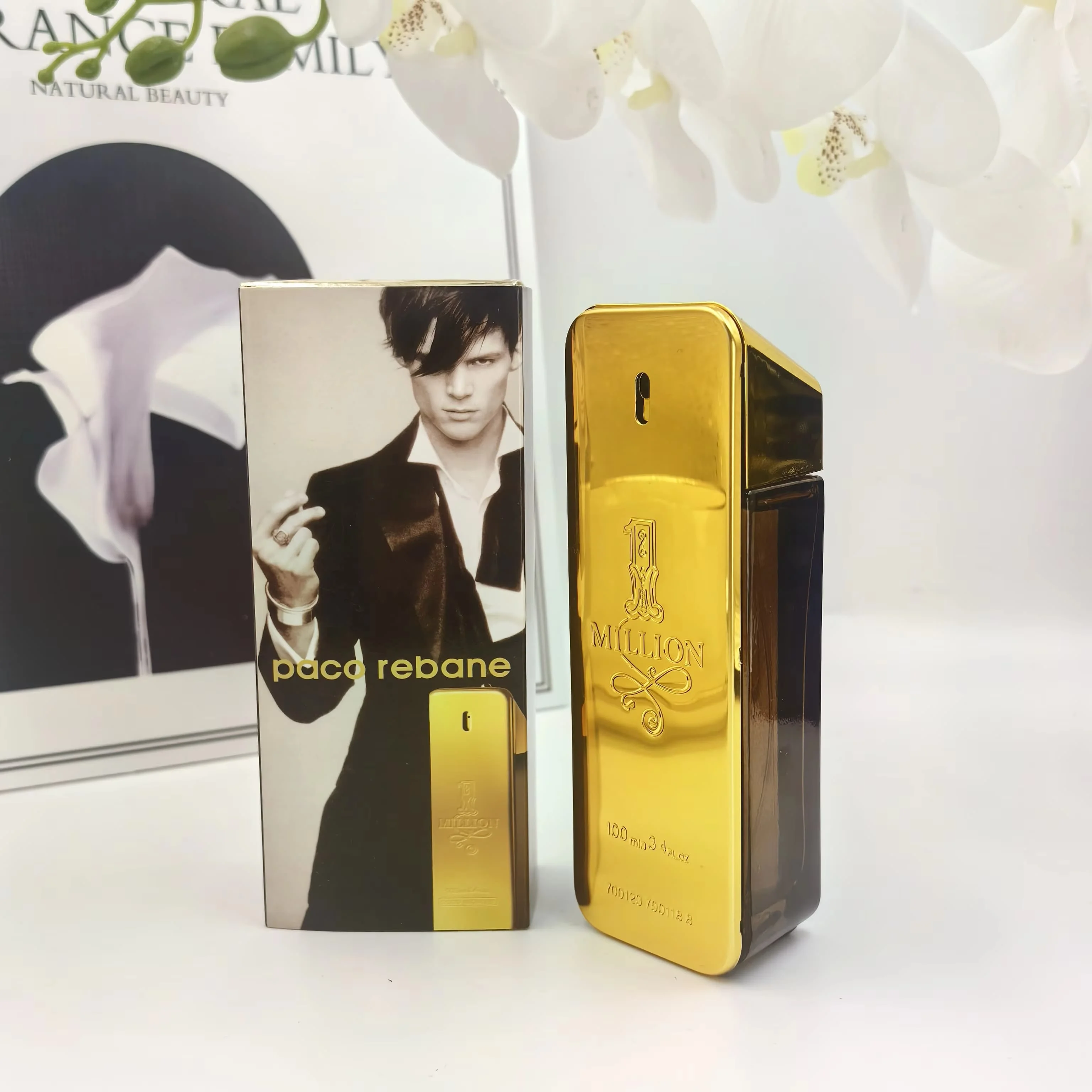 100ml Original Million Gold Rabanne Man's Perfume Luxury Arab Cologne Pheromone Parfumes Body Spray Long-Lasting Fragrance Gift