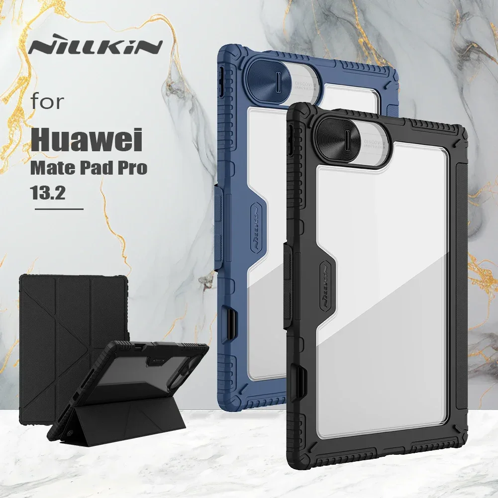 

Nillkin For Huawei Mate Pad Pro 13.2 2023 Armor Bumper Slide Camera Cover All Coverage Auto Wake Flip Leather Case