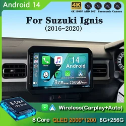 Android 14 Wireless Auto Carplay For Suzuki Ignis 2016 2017 2018 2019 2020 Car Radio Multimedia Video Player Navi GPS Stereo DSP