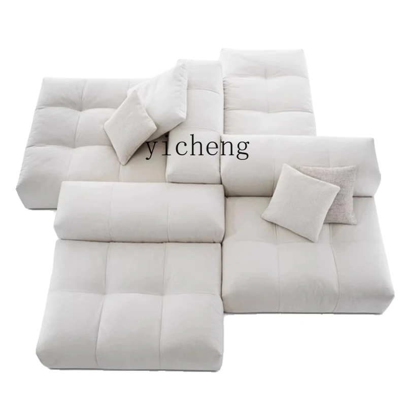 XL minimalist double-sided sitting module sofa living room fabric tofu block combination furniture