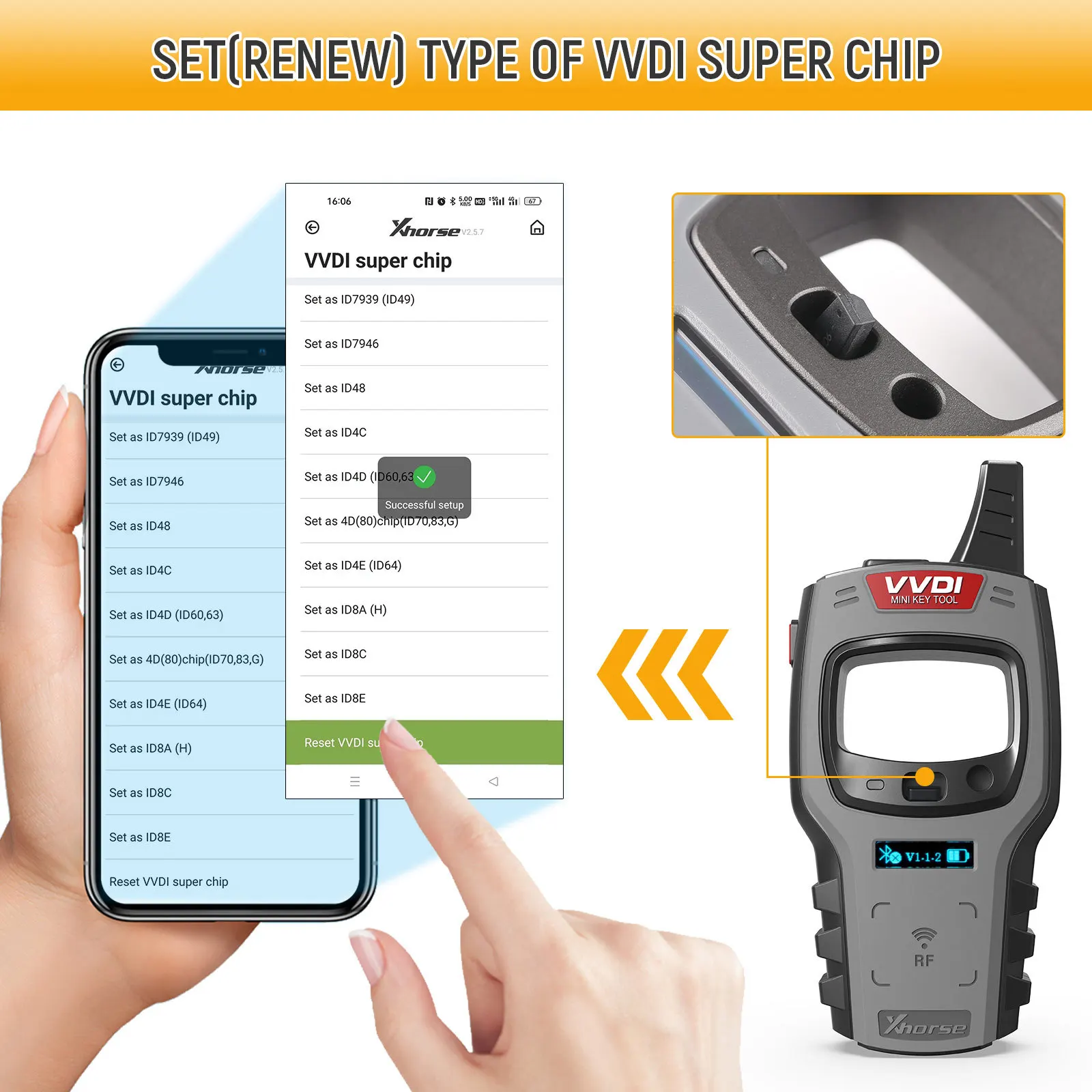VVDI XT27 Super Chip XT27A Klonchip für 4C/4D/4E/43/45/46/47/48/T1/T3/8A/8C/8E/7935 mit Xhorse VVDI Max Pro/VVDI Mini Key Too – Detail 5