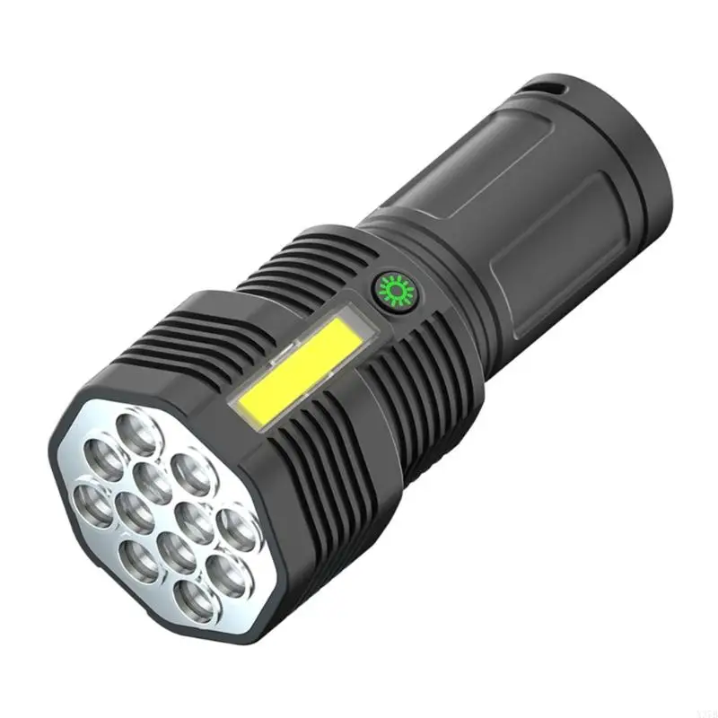 X37b đèn pin đèn LED mạnh mẽ USB Torches có thể sạc lại với 4 chế độ ánh sáng Ngọn đuốc để cắm trại, ngoài trời, đi bộ đường dài