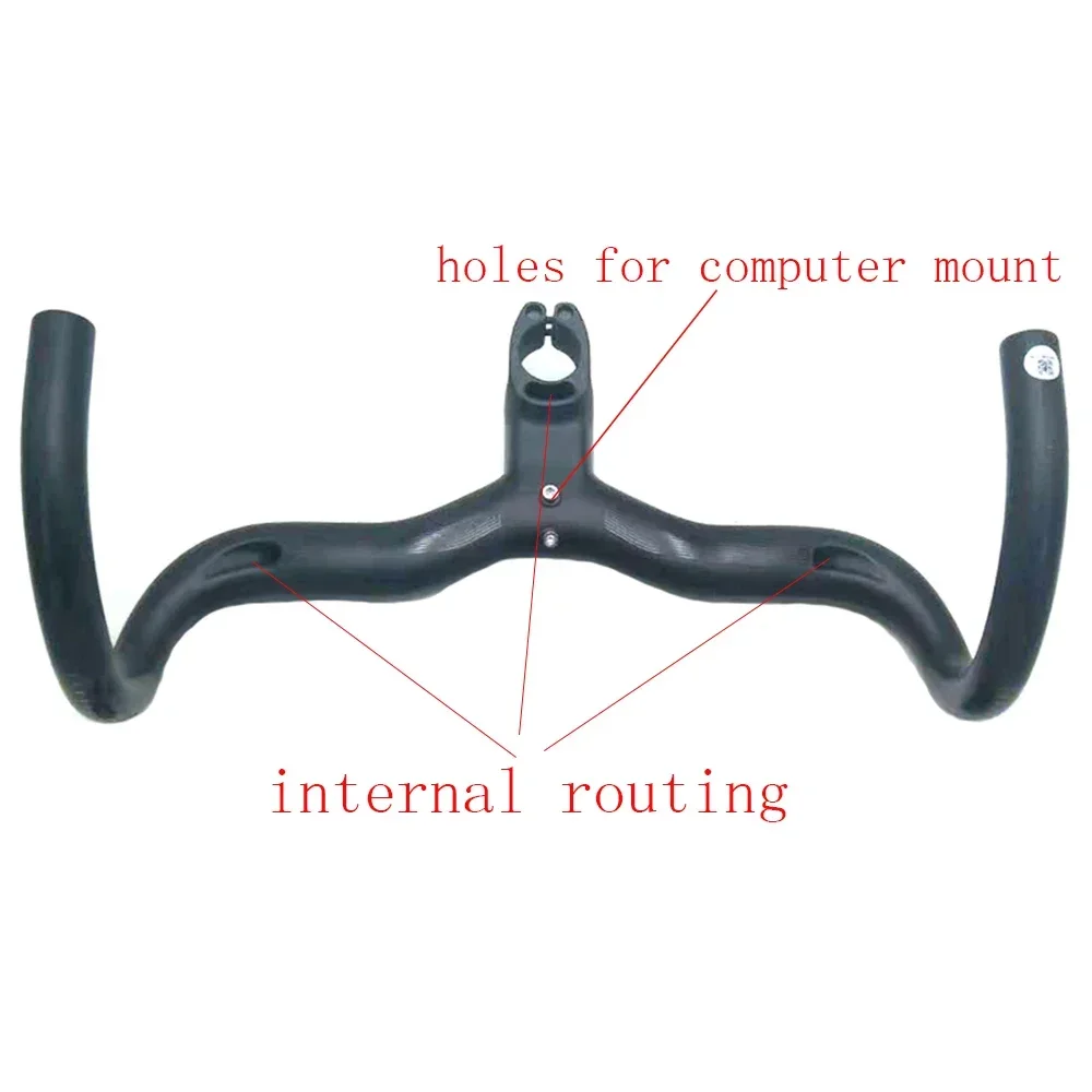 Syncros Creston Road Bicycle Carbon Handlebar Internal Wiring Integration Bike Carbon Fiber Handle 380-440mm 90/100/110/120mm