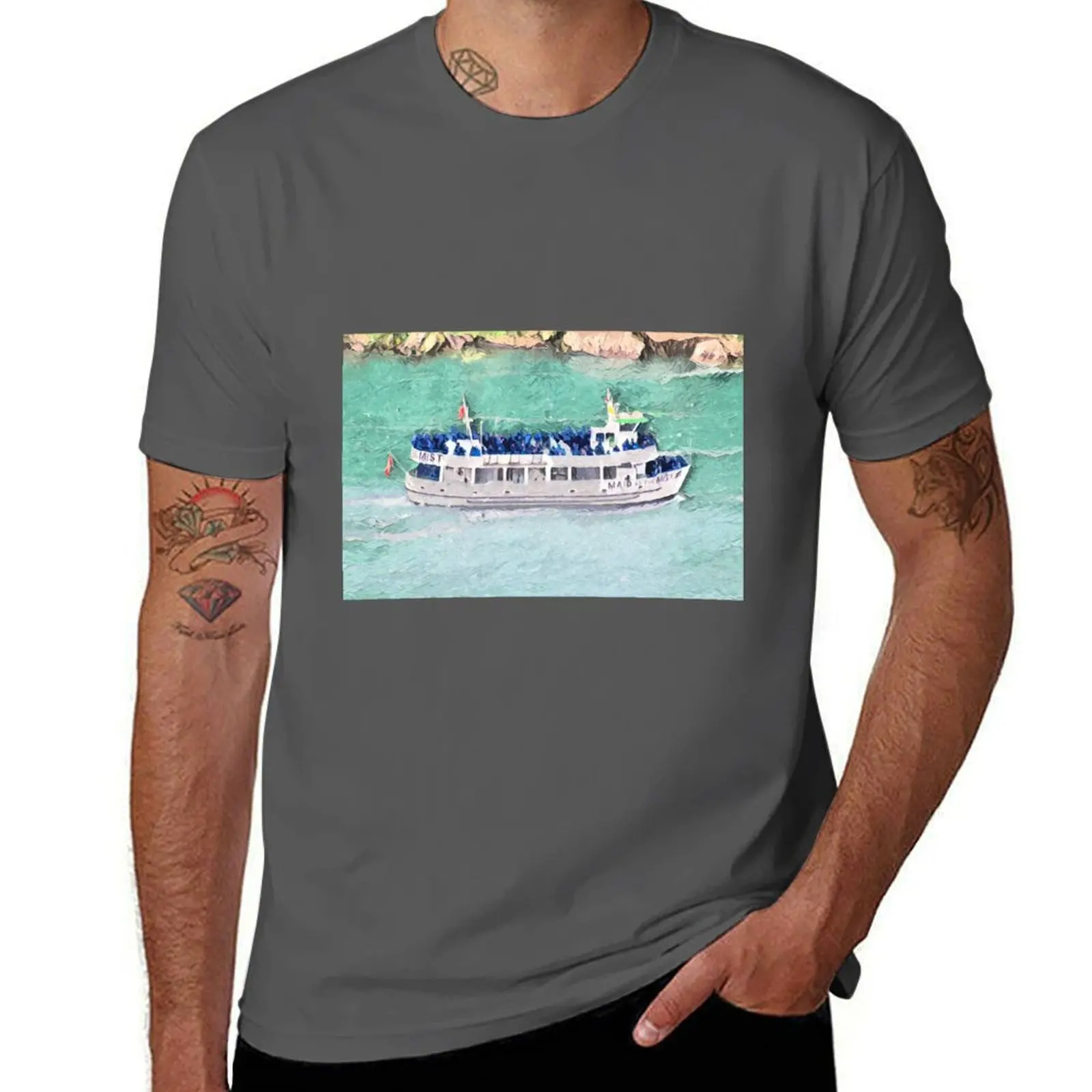 

Niagara Falls Maid of the Mist (BLUE) T-Shirt Dry Fit Athletic Short Sleeve Shirt