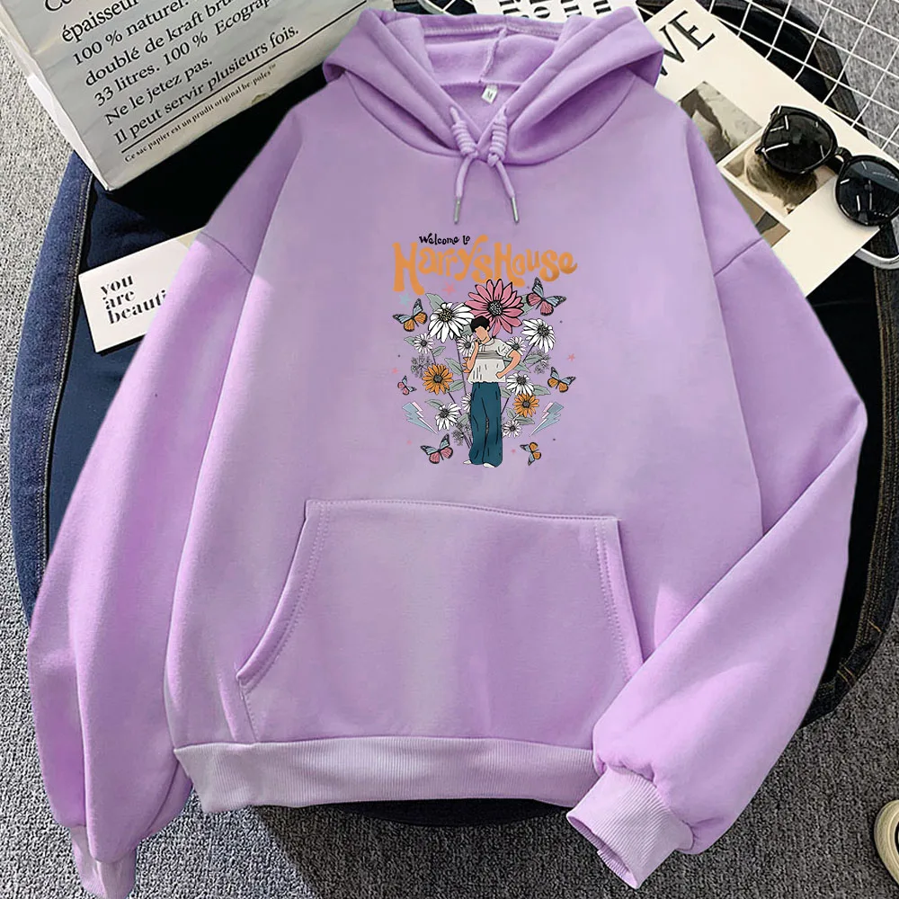 Harrys House Hoodie Cartoon Fashion Sweatshirt Graphic Printing Pullovers Autumn/winter Fleece Hoody Prevalent Casual Clothes