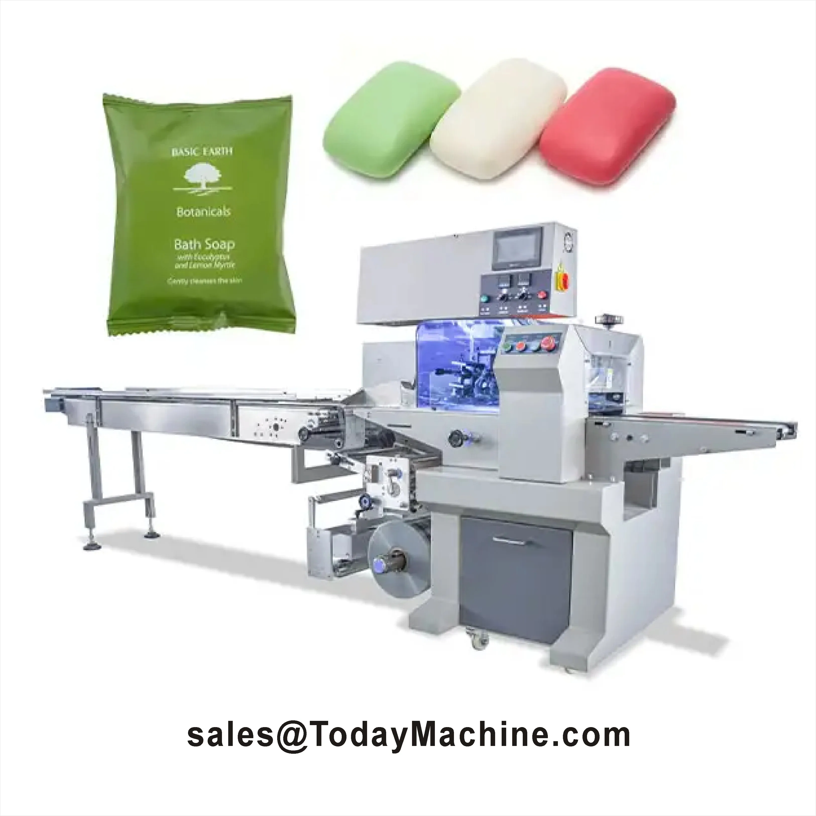 Cookie Flow Wrapping Machine Multi-function Food Pillow Type Bag Noodles Flow Packaging Machine