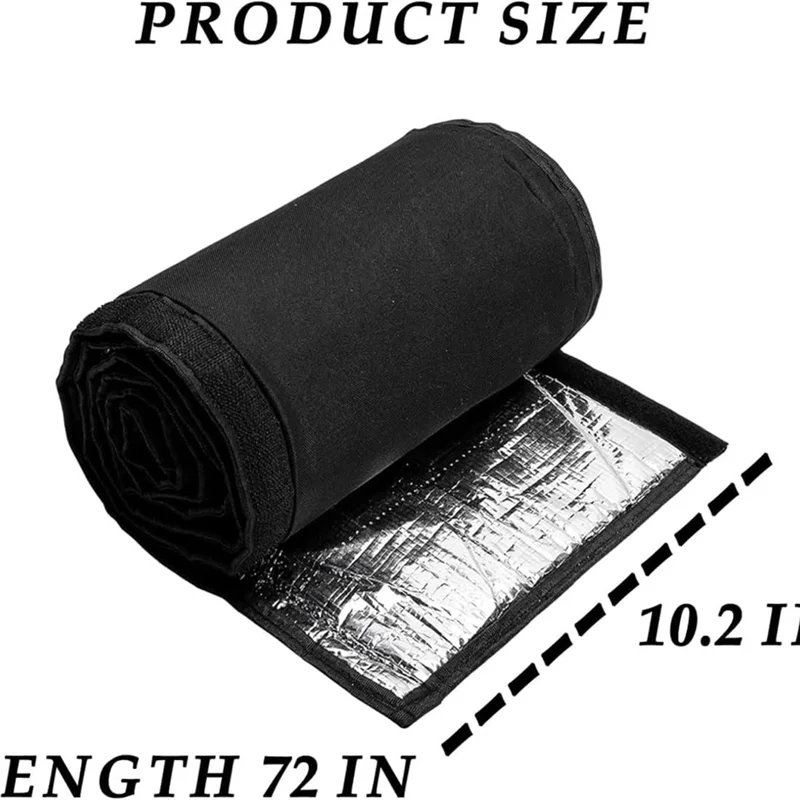 Изоляционные крышки для труб ABKY-AC, 2 упаковки для наружных 3-слойных медных изоляционных крышек для труб HVAC, 72X10,2 дюйма, Оксфорд