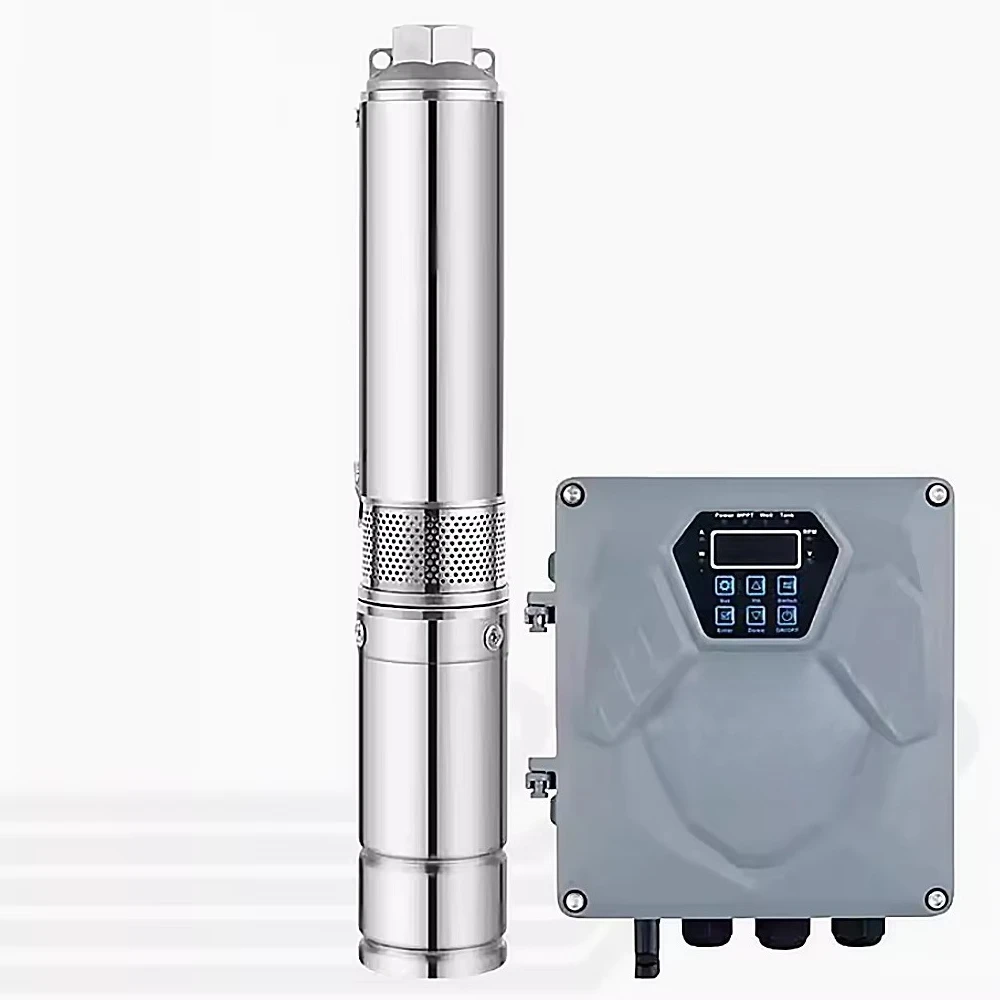 Custom High-Lift High Pressure Stainless Steel Submersible DC Pump for Farm Water Irrigation Solar Deep Well Pump Foreign Trade