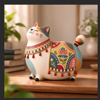 Handmade Sausage Cat & Dog Resin Figurine,Cute Creative Animal Statue Ornament, Unique Quirky Decorative Craft for Shelf Display