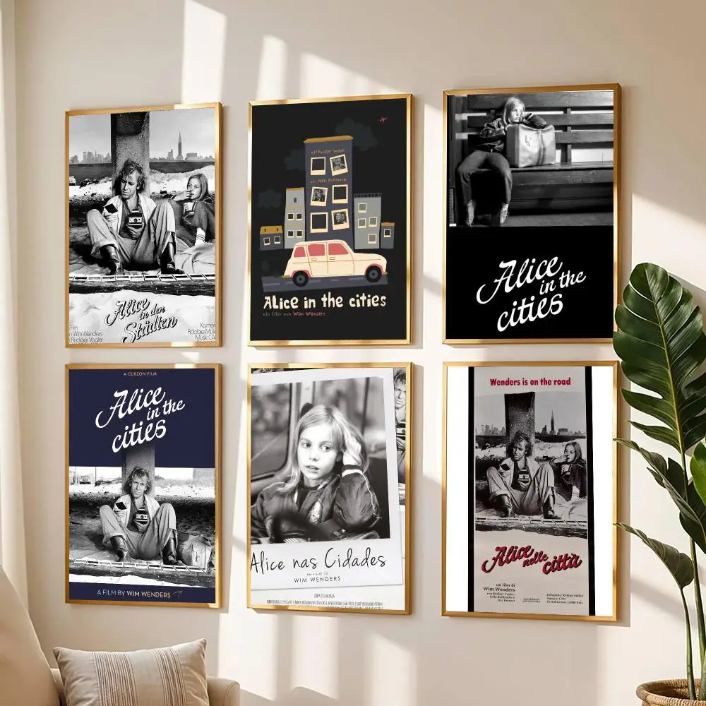 classic movie A-Alice in the Cities-S Poster Modern Wall Decal for Living Room Cafe Office Bar and Bedroom