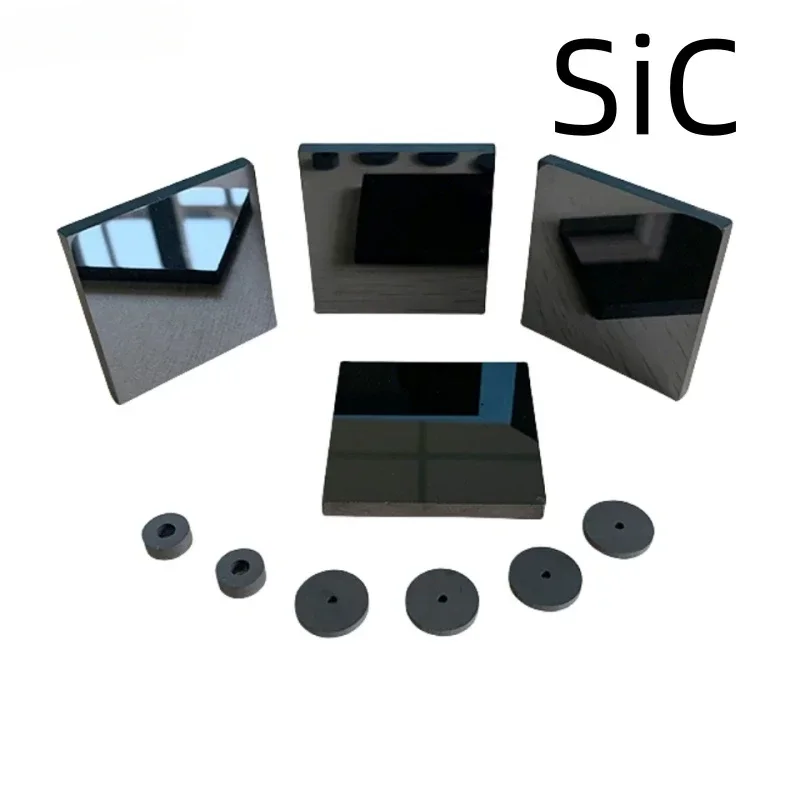 Customized silicon carbide ceramic square pieces/pressureless sintered bulletproof and wear-resistant plates