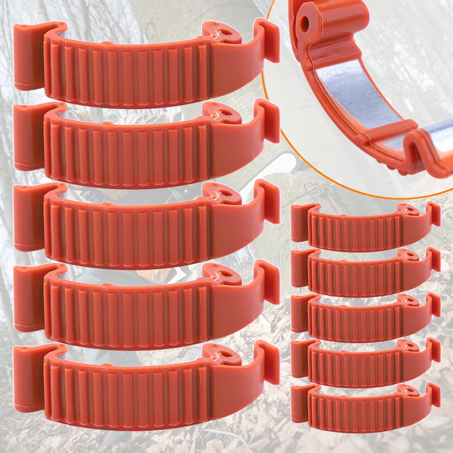 10pcs Top Cylinder Cover Snap Clip Buckle For Husqvarna 435 440E 445 450 450E 570 575 576 Chainsaw