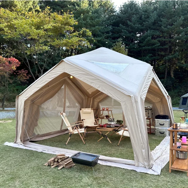 

Promo Quonset Hut Inflatable Family Tent for Outdoor Camping Hexagonal Inflatable Air Tent