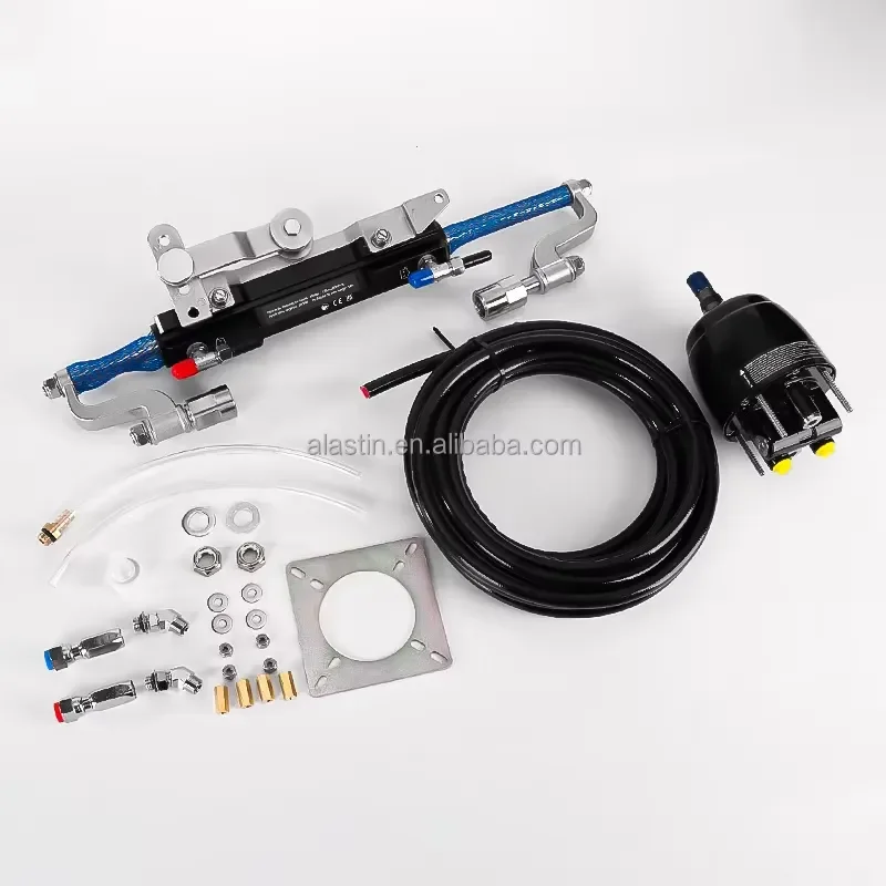 Hydraulic Steering Kit for 90HP to 300HP Outboard Marine Rudder System with Full Accessories