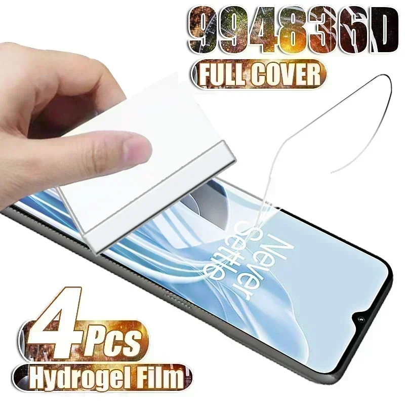 4pcs Hydrogel Film For OnePlus Nord N300 N200 N20 CE 2 Lite 5G N10 N100 5G Screen Protectors One plus 1+ ACE Pro racing Safety