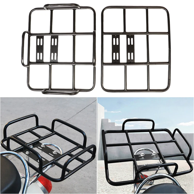 

1PCS Food Delivery Box Rack Rear Grille Loading Seamless Steel Tube Universal For Motorcycle Electric Bicycle