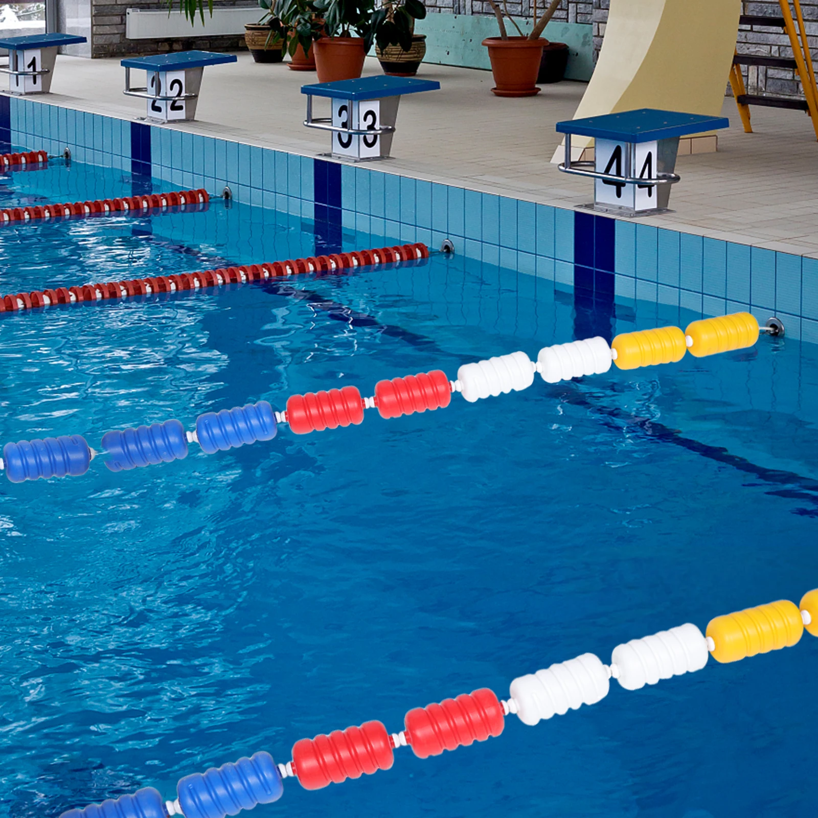 

1 String Swimming Pool Buoy Line Floating Rope Durable Plastic Divider Marker for Pool Safety Separation