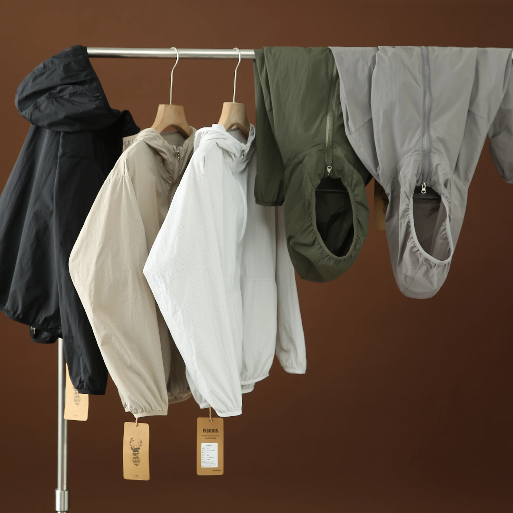 

Lightweight Breathable Men's Summer Outdoor Jaet Full Body Punching Qui Dry Sun Protection Hat Skin Clothes Outerwear