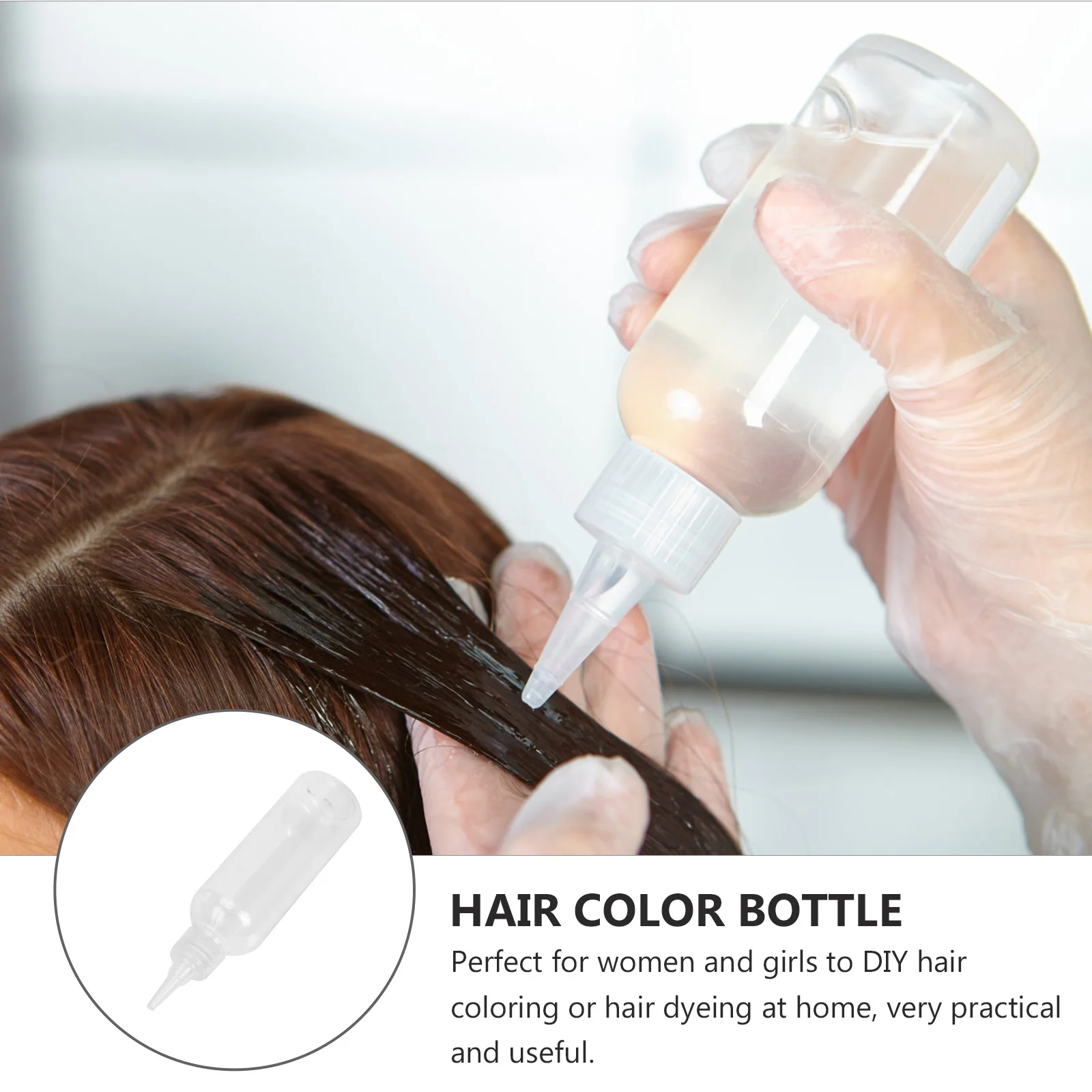 

30pcs Dropper Bottles 100Ml Pointed Tip Squeeze Bottle For Hair Dyeing Refillable Applicator Sub Bottle Cosmetics Lotion