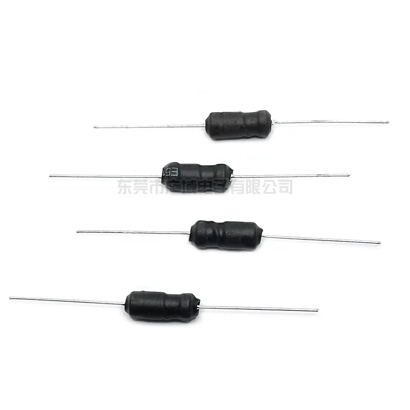 5x12mm 50UH 0.37 Wire Horizontal Casing I-Shaped Inductors Rod Axial Winding