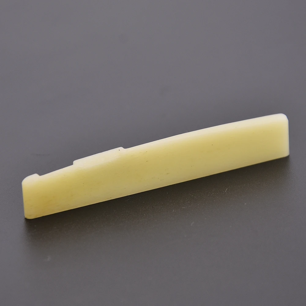 6 String Real Guitar Bone Nut 42*6*9MM/43*6*9MM and 72*3*9mm/72*3*12mm Bridge Saddle  Bone for acoustic/ LP electric guitar