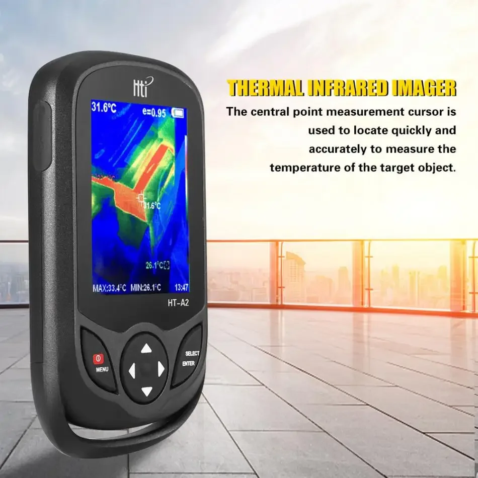 HT-A2 TFT Display Screen Infrared Thermal Imaging Camera Imager Camera Detector Meter Measuring Tools 100-240V