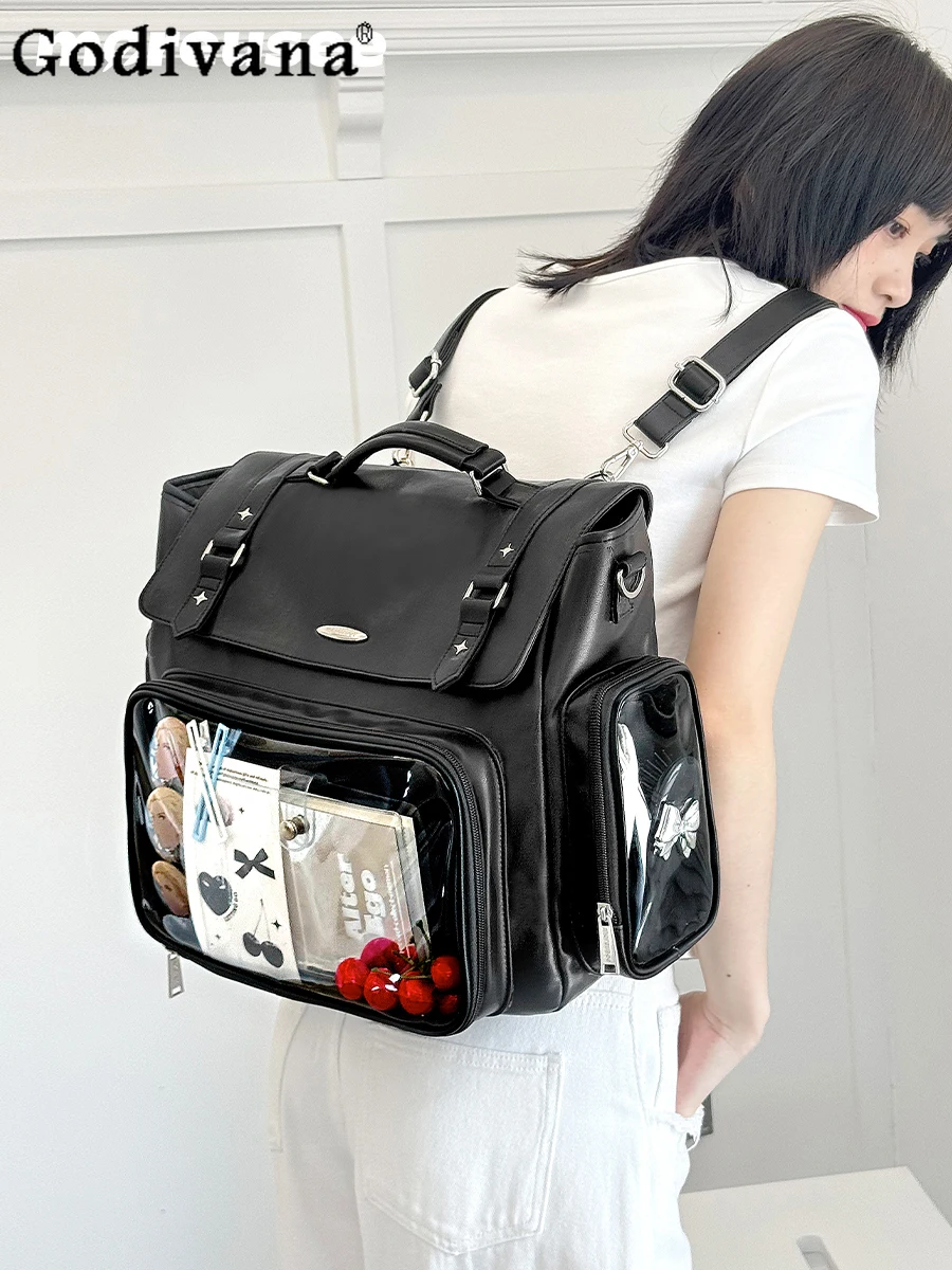 

Japanese Original Academy Style Large Capacity Shoulder Pain Bag Sweet Girl Daily Commuting Computer Bag Cute Baby Bag Backpack