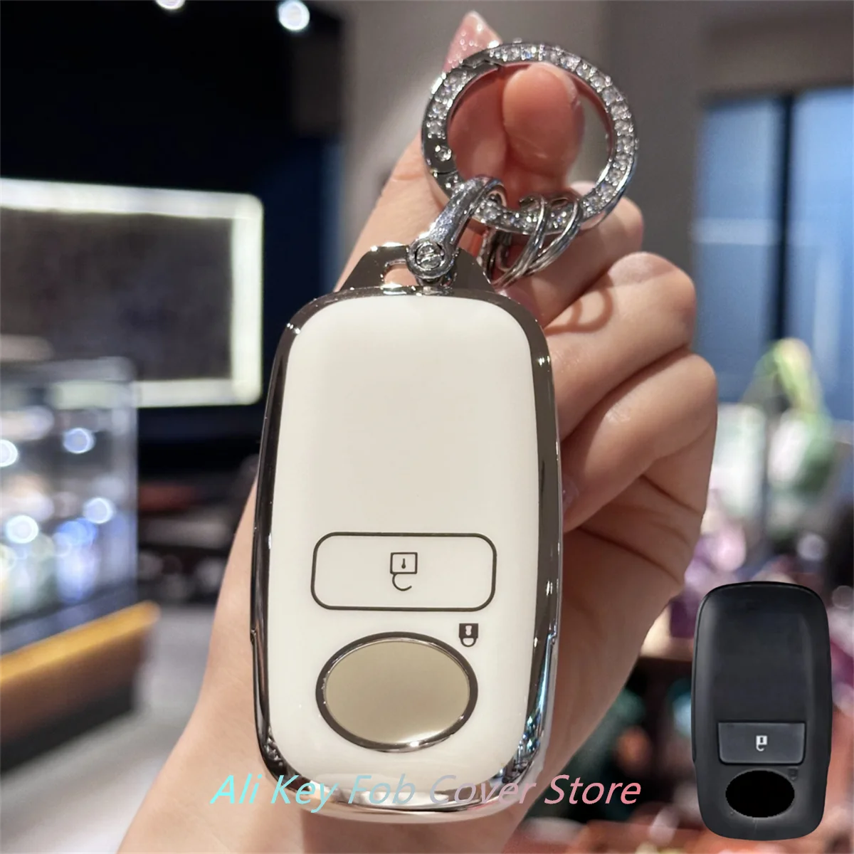 مفتاح فوب غطاء ل دايهاتسو روكي غطاء مفتاح السيارة لتويوتا رايز مفتاح حامل حافظة لجهاز التحكم عن بعد ل المفاتيح إنذار كيرينغ