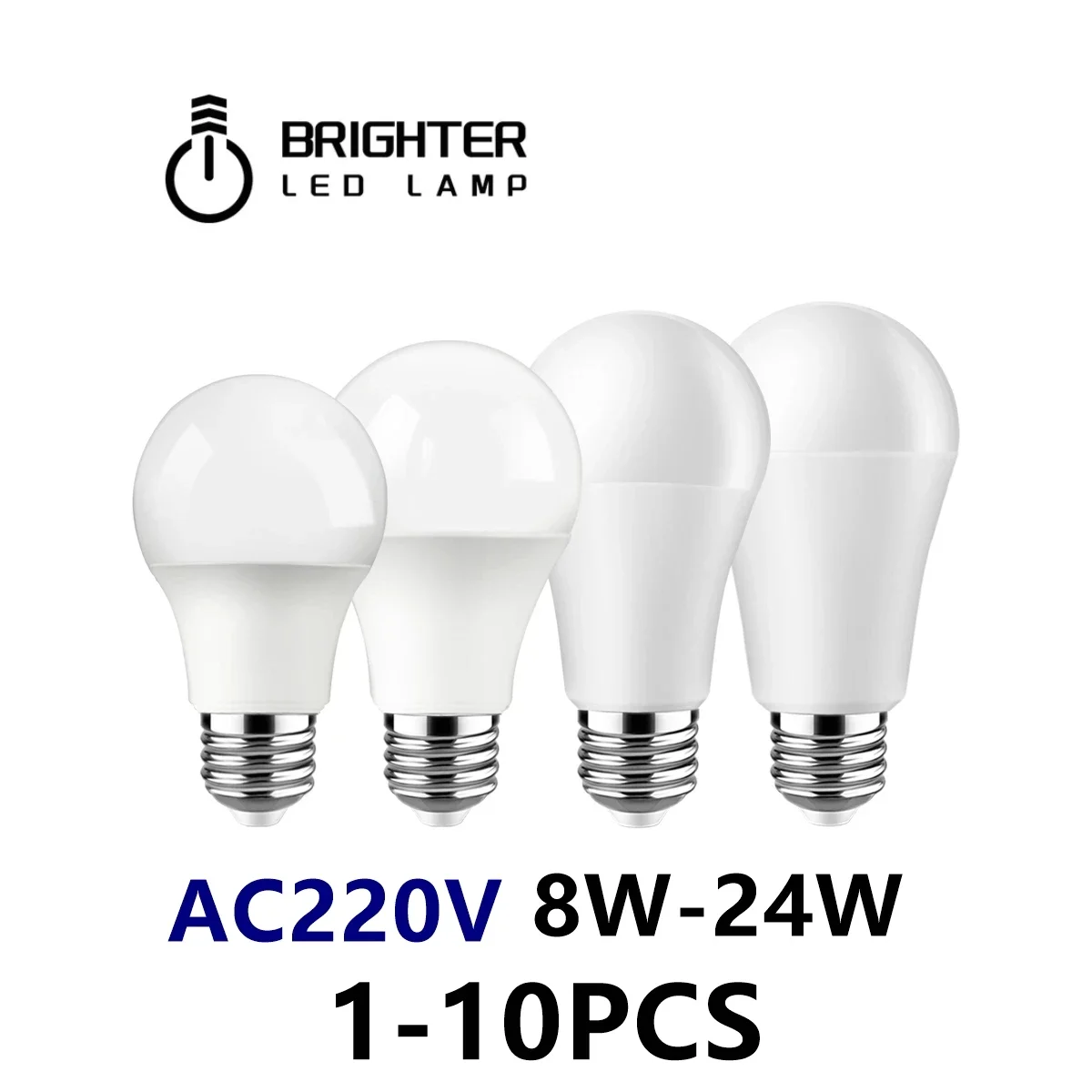 

4-16PC LED light bulb E27 B22 AC 220V-240V High Power 8W-18W B22 E27 bombilla lampara led bulb lighting for living room for Home