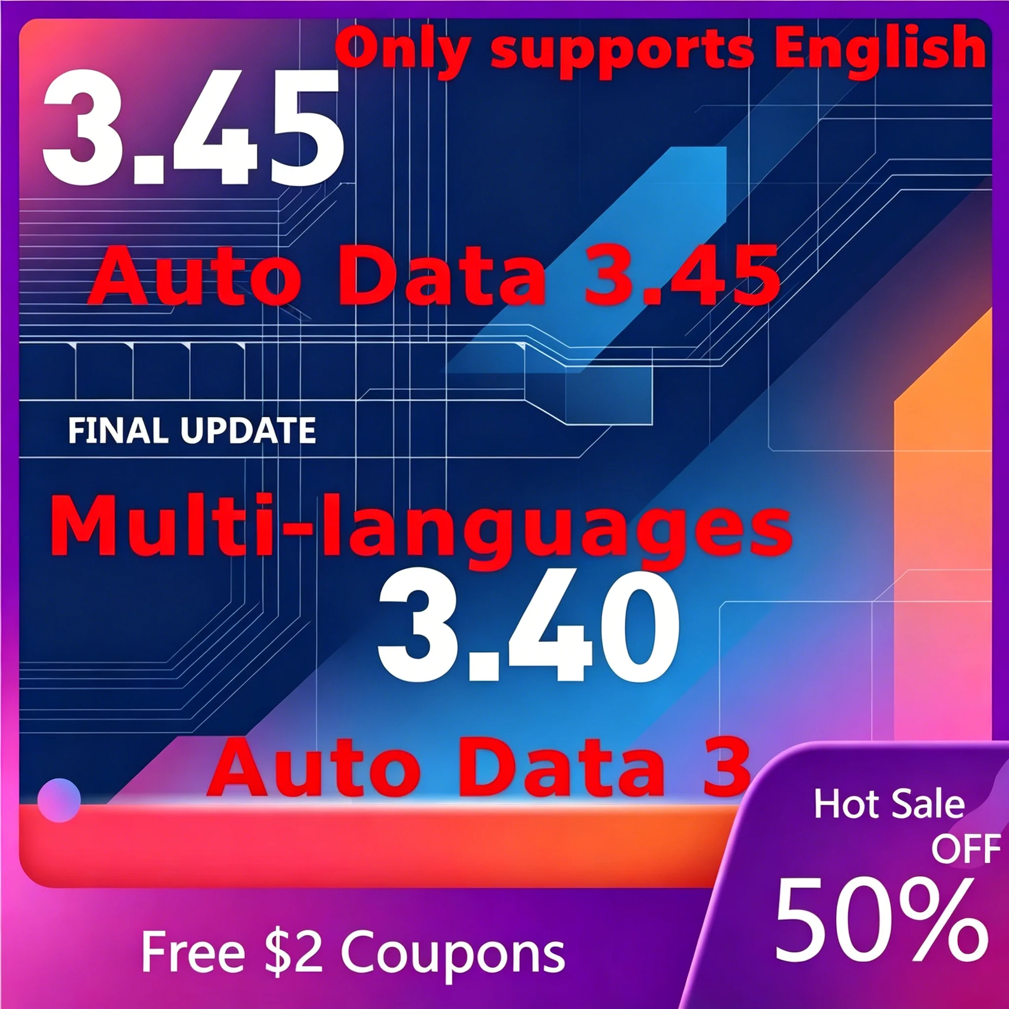 

AUTODATA 3.45 Wiring Diagrams Data AutoData 3.40 / 3.41 Multi-languages USB Drive Auto Repair Software Spanish Portuguese Polish