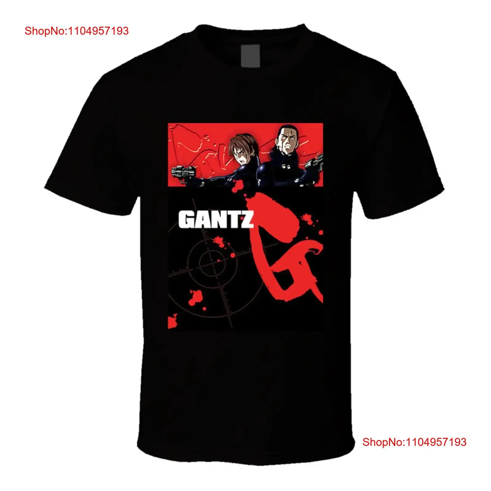 تي شيرت Gantz الياباني أنيمي عتيق مغسول للجنسين ملابس مصممة ناعمة قابلة للتنفس وأنيقة ومتعددة الاستخدامات