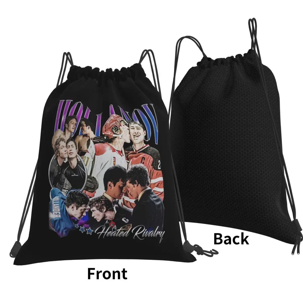Hudson Williams Connor Storrie Bootleg 90s Backpacks Drawstring Bundle Pocket Sundries Bag Book Bags for Travel Students