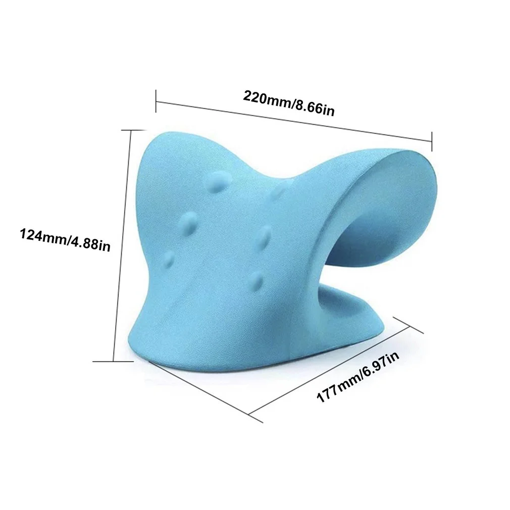 Neck Shoulder Stretcher Relaxer Cervical Chiropractic Traction Device Massage Pillow for Pain Relief Cervical Spine Alignment