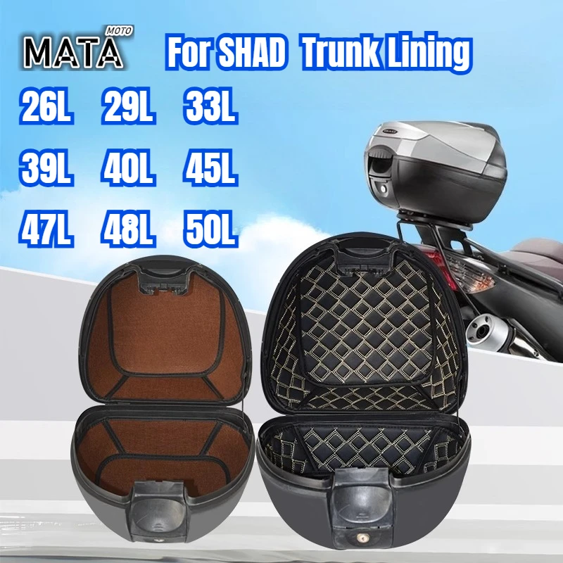 

Suitable for SHAD 26L 29/33/39/40/45/47/48/50 Moto Trunk Lining Cargo Liner Protector Seat Bucket Pad Storage Box Mat Leather