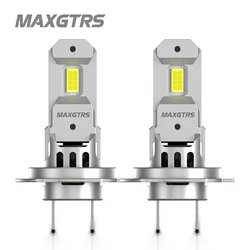 2Pcs H7 H18 LED with Fan 20000LM Super Bright Head Light Headlight Bulb with Fan Turbo Mini Design Automotive Headlamp 12V 110W