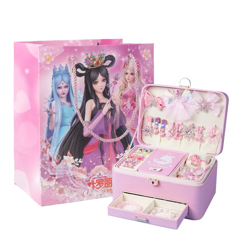 Fairy Dream Leaf Lori Jewelry Box Childrens Ever Changing Princess Hair Accessories Set Gift Box Holiday Gifts Anime Peripheral