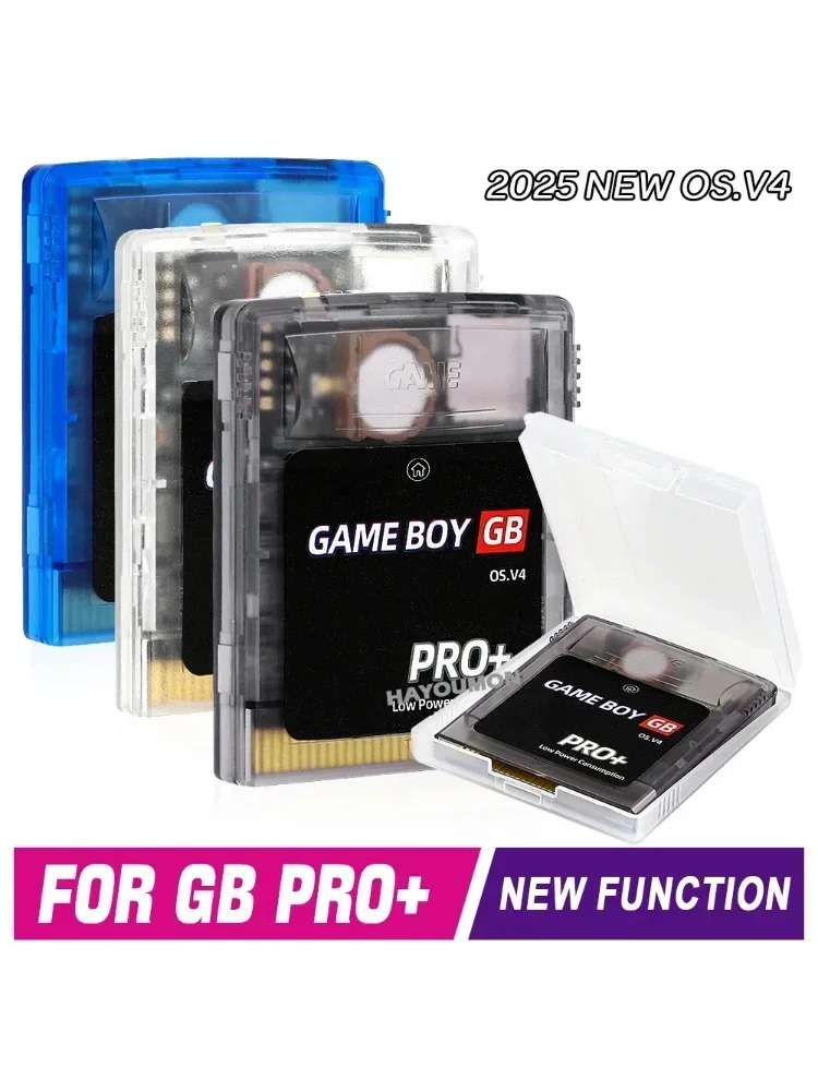 NEU 2026 Für GB/GBC/GBA Spielkonsolen Gaming-Zubehör GB PRO+ Spielkarte Gameboy-Karte OS.V4 2000 in 1 Mit 8GB TF-Karte