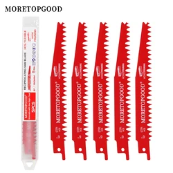 MORETOPGOOD Pruning Reciprocating Saw Blades, Wood Saw Blades Sawzall Saw Blades for Trees Wood Cutting