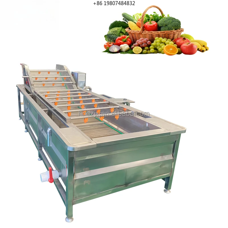 Máquina de Limpieza Industrial de Impacto por Agua a Alta Presión, Motor de 1100W, 110V-415V, para Col, Rambutan, Brócoli y Hojas Amargas