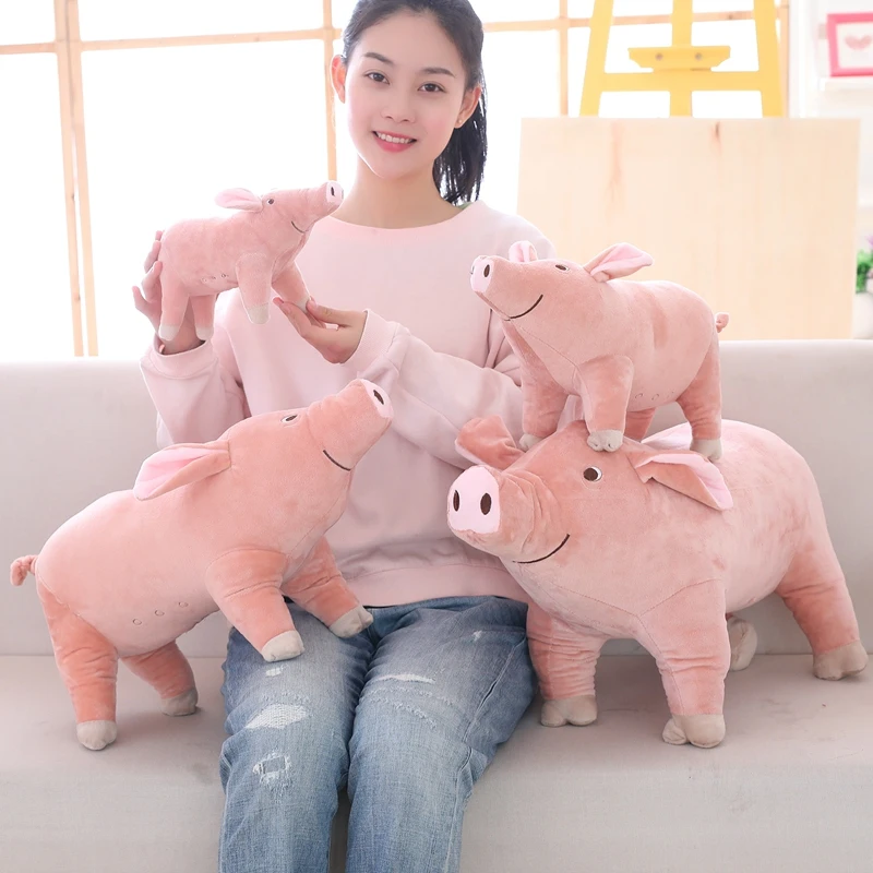 25-60cm Giant Size Cute Pig Plush Toy Stuffed Soft Animal Simulation Pig Doll Gift Toy Gift