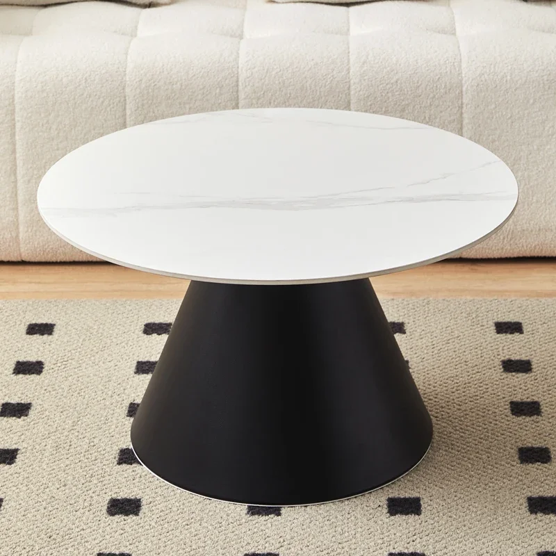 Round White Luxury Coffee Tables Modern Design Living Room Coffee Tables Nordic Minimalist Stoliki Kawowe Home Furniture