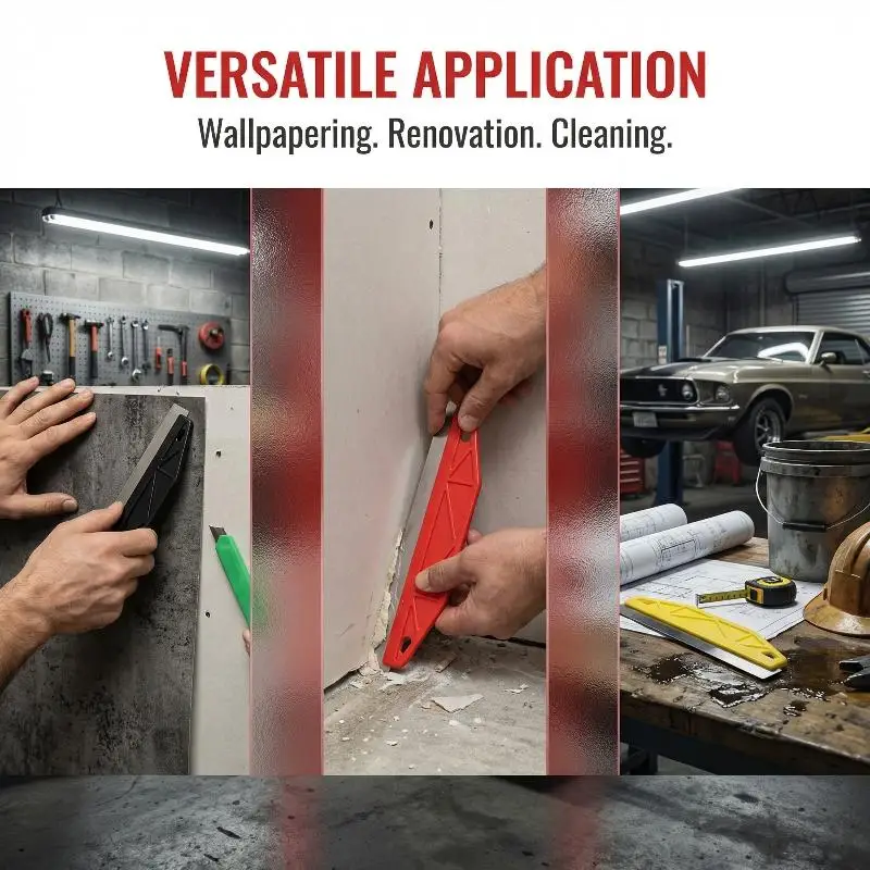 

1Pcs Stainless Steel/Plastic Paint Protector With Non-Slip Handle And Precision Cutting Edge Heavy-Duty Plastic Paint Edge Guard