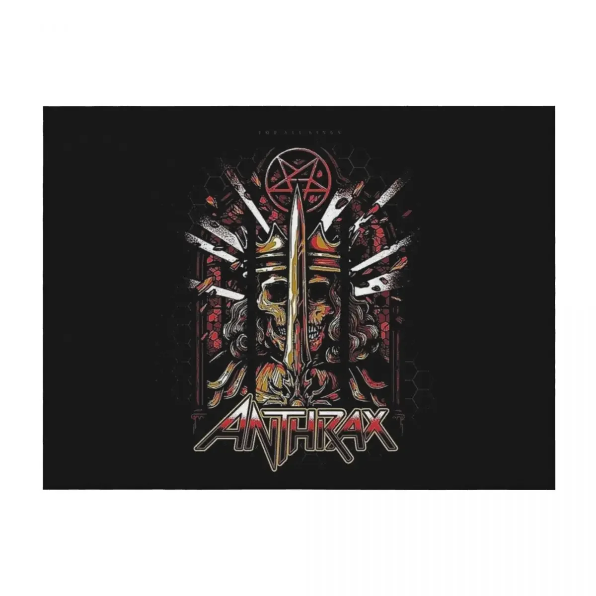 

anthrax band Throw Blanket Flannels Soft Beds Beach Stuffeds Blankets