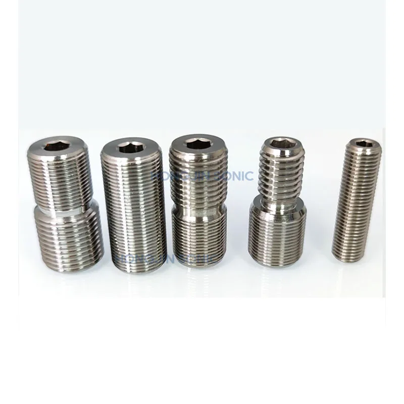 Titanium Steel Ultrasonic Welding Horn Sonotrode Stud Bolt Screw of 15khz 20khz M16 M12 M8 3/8 1/2-20