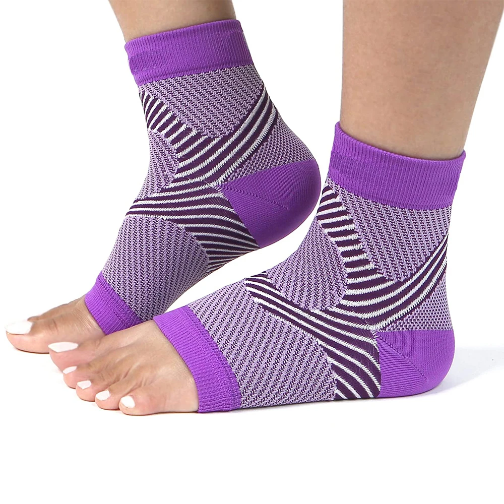 Manchon de soutien de rinçage pour femmes et hommes, chaussettes de compression ouvertes Parker, épendocpour la nuit, fasciite plantaire, tendinite,